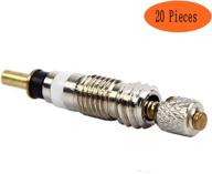 🔒 aracey 20-pack presta valve core set + 4 alloy presta valve caps & core remover tool logo