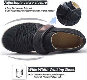 img 3 attached to Men's Adjustable Closure Breathable Sneaker Slippers for Athletic Activities