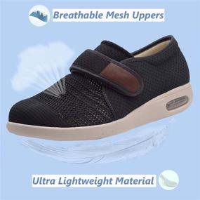 img 1 attached to Men's Adjustable Closure Breathable Sneaker Slippers for Athletic Activities