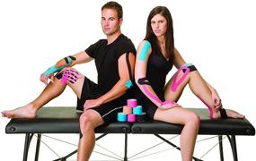 img 2 attached to 🏋️ Mueller Sports Medicine Kinesiology Tape I-Strip Roll (20 Strips): Enhanced Performance and Support for Athletics