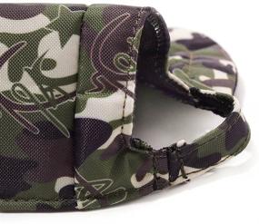 img 1 attached to 🧢 Petea Dog Hat Pet Baseball Cap - Dogs Sport Hat Visor Cap with Ear Holes and Chin Strap for Dogs and Cats - Available in 4 Sizes, 5 Colors (Camouflage, Size L)