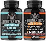 💪 optimize muscle growth, endurance, recovery, strength, mass & drive with monster test's tribulus test booster & monster nitric oxide no booster (2-pack) logo