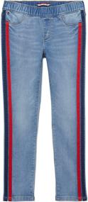 img 3 attached to 👖 Tommy Hilfiger Adaptive Elastic Leggings for Girls - Clothing and Leggings