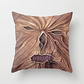 img 4 attached to QHTYY Necronomicon Watercolor Painting Pillowcase