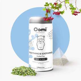 img 3 attached to Oomi Organic Baby Teething Herbal Tea - 30 Servings - Safe for Infants - Natural & USDA Certified - Chemical-Free, Caffeine-Free, and Chamomile-Infused - Promotes Oral Pain Relief and Restful Baby Sleep