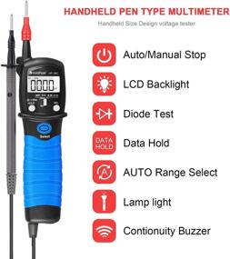 img 2 attached to HOLDPEAK HP-38C Voltage Tester 6000 Counts Pen Type Digital Multimeter For Measuring Voltmeter Resistance Diode Tester With Data Hold
