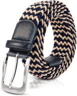 👔 jiguoor stretch elastic fabric belts and men's accessories with braided design logo