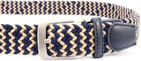 img 2 attached to 👔 Jiguoor Stretch Elastic Fabric Belts and Men's Accessories with Braided Design