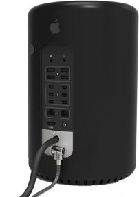 img 1 attached to 🔒 Enhanced Security Bracket with 6-Foot Cable Lock for Mac Pro Computer - Maclocks CL12MPL (Black)