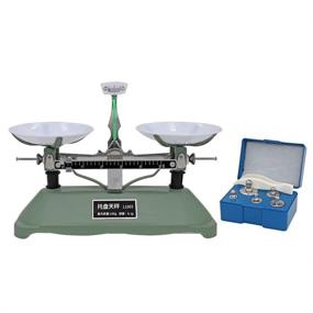 img 4 attached to 📊 Double Pan Balance Scale for Laboratory and School Use - Mechanical Balance Scale with Table Tray