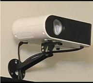 🔧 универсальный черный кронштейн для крепления мини-проекторов, камер dvr и видеокамер - регулируемый держатель с вращением на 360°, длиной 7,87 дюйма, грузоподъемностью 7,8 фунтов. логотип