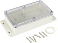 uxcell 158mmx90mmx46mm universal enclosure transparent logo