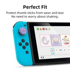 img 2 attached to GeekShare Greedy Ghost Thumb Grip Caps - Soft Silicone Joystick Cover - Compatible with Nintendo Switch, Nintendo Switch OLED, and Switch Lite - Includes 4PCS