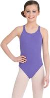 🩰 capezio girls' classics double strap camisole leotard: comfort and style for young dancers logo