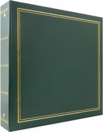 📚 mbi 4x6 inch green library collection photo album - 400 pocket capacity! logo