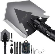 🏕️ iunio folding shovel, 38-inch camping shovel, survival multitool, foldable entrenching tool, portable collapsible spade, off-roading e-tool kit for camping, backpacking, trenching, car emergency логотип