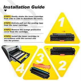 img 2 attached to Восстановленный картридж V4INK для принтеров HP Pro 400 MFP M475dn/M475dw/M451nw/M451dn/M451dw/300 M375nw - тонер высокой ёмкости