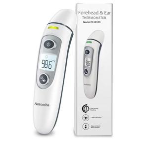 img 4 attached to 🌡️ Aazomba Non-Contact Digital Infrared Temporal Forehead Thermometer - Touchless, Accurate & Fast Readings for Baby and Adults with Fever Alarm, Memory Function