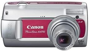img 3 attached to 📸 Canon PowerShot A470 Red: 7.1 MP Digital Camera with 3.4x Optical Zoom - Top-rated compact camera