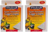 🐦 vitakraft 512071 bird cage liners, 7-pack, super absorbent, 20" x 18" (2 pack) logo