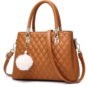 img 4 attached to IHAYNER Leather Handbags Top Handle Shoulder Women's Handbags & Wallets and Totes