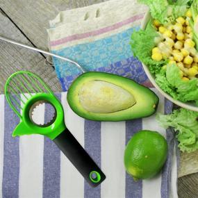 img 1 attached to 3-in-1 Avocado Slicer: Silicon Grip Handle, Pitter, Cutter Pit Remover - BPA Free Tool to Split and Cut Avocado