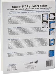 img 2 attached to Sulky 8.5x11 Stabilizer: High-Quality 12-Pack White Sheets, Ideal for Embroidery and Sewing projects