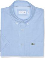 👔 lacoste regular button oxford sleeve logo