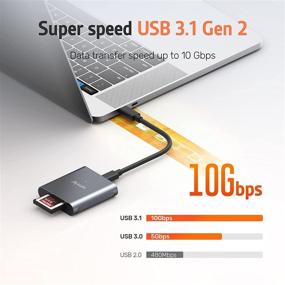 img 2 attached to 📸 Alxum CFexpress Card Reader USB 3.1 Gen 2 10Gbps USB C to CFexpress Type B Memory Card Adapter for Mac | Thunderbolt 3 Support | 2 Data Cables | Android/Windows/Mac OS/Linux Compatible