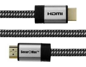 img 3 attached to Premium 8 Feet HDMI Cable (4K 60Hz, HDCP 2.2, HDR, 18Gbps) - Braided Cord, 2.4M