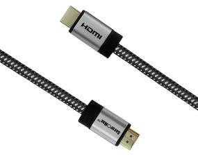img 2 attached to Premium 8 Feet HDMI Cable (4K 60Hz, HDCP 2.2, HDR, 18Gbps) - Braided Cord, 2.4M