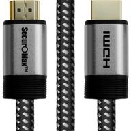 premium 8 feet hdmi cable (4k 60hz, hdcp 2.2, hdr, 18gbps) - braided cord, 2.4m logo