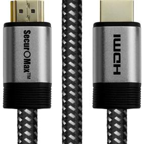 img 4 attached to Premium 8 Feet HDMI Cable (4K 60Hz, HDCP 2.2, HDR, 18Gbps) - Braided Cord, 2.4M
