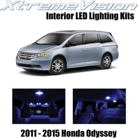 img 4 attached to 🔵 Улучшенная подсветка: Набор синих LED-ламп Honda Odyssey 2011-2015 XtremeVision для салона (10 штук) с инструментом для установки.