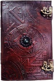 img 4 attached to 📔 Stunning Handmade Stone Leather Journal: Doctor Strange Eye of Agamotto Edition