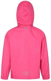 img 1 attached to 🌧️ Waterproof Mountain Warehouse Pakka Kids Rain Jacket for Girls & Boys