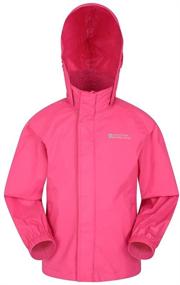 img 4 attached to 🌧️ Waterproof Mountain Warehouse Pakka Kids Rain Jacket for Girls & Boys