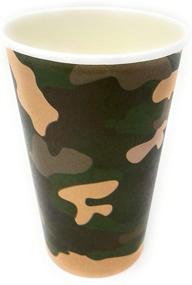 img 3 attached to Gorilla Standard Eco-friendly 16oz. Camo Cups: Premium Disposable Hot & Cold Beverage Set - Family Pack of 20