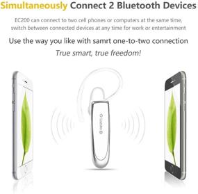 img 1 attached to Glazata EC200 Wireless Bluetooth Headset - 30H Talking (White)
