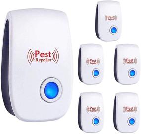 img 4 attached to 🪲 Jricoo 6 Pack Ultrasonic Pest Repeller - Upgraded Electronic Indoor Pest Control for Insects, Mosquitoes, Mice, Cockroaches, Rats, Bugs, Spiders, Ants - White