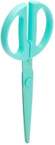 img 2 attached to 🧵 Poppin Aqua Blunt Tip Sewing Scissors: Top-Quality Craft Tool with 9-Inch Length