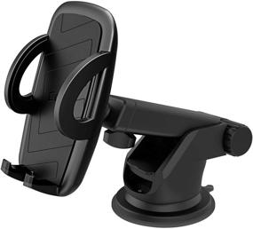 img 4 attached to 📱 360 Adjustable Car Dashboard Cell Phone Holder Mount - Compatible with iPhone 13 Pro Max, 13 Pro, 13 Mini, 13, 12 Pro Max, 11, SE, XR, XS, X - Galaxy S21 Ultra 5G, S20, S10, Note20, 10 - Black Color - by Cellet