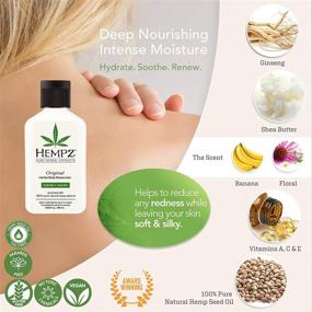 img 3 attached to 🌿 Hempz Оригинальный крем, сладкий ананас и медовая дыня, и путешественнический набор влагоудерживающих средств «Тройное увлажнение» маленького размера: набор из 3-х увлажняющих лосьонов на основе чистого, натурального и травяного семени конопли для сухости кожи - 3 штуки по 2,25 унции каждая