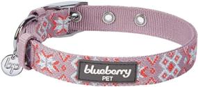 img 4 attached to Blueberry Pet Southwestern Modern Tribal Dog Collars with 3 Unique Patterns