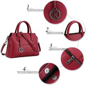 img 2 attached to 👜 Kattee Genuine Handbags: Shoulder Crossbody Women's Handbags & Wallets - Ideal Satchels for Fashionable Women