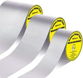 img 3 attached to 🔒 2''W X 16.4'L All-Weather UV-Resistant Waterproof Butyl Rubber Tape - Upgraded Outdoor Seal Strip for Plastic, Metal, Pipe, RV, Awning, Sail Roof, Window, HVAC Ducts - Ideal for Repairs