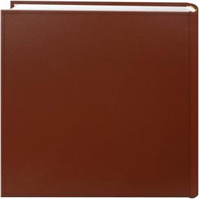 img 3 attached to Pioneer Photo Albums 200-Pocket Sewn Leatherette Frame Cover Photo Album, 4 by 6-Inch, Brown: Preserving Precious Memories in Style