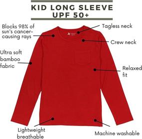 img 3 attached to 👕 Shedo Lane Boys' Protective Heather Clothing: Tops, Tees & Shirts