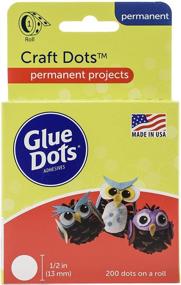 img 4 attached to Versatile Glue Dots Craft Roll - 200 (.5 Inch) Adhesive Craft Dots (08165)
