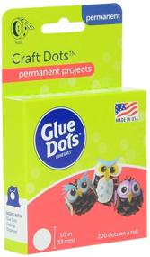 img 1 attached to Versatile Glue Dots Craft Roll - 200 (.5 Inch) Adhesive Craft Dots (08165)